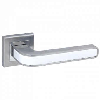 Ручка дверная PIEZA Q360 WHITE / CHROME
